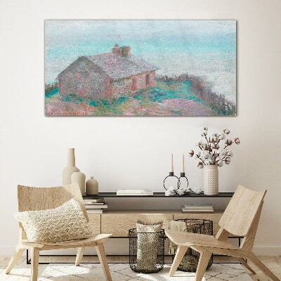 Tableau en verre Maison au bord de la mer