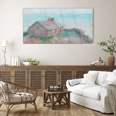 Tableau en verre Maison au bord de la mer