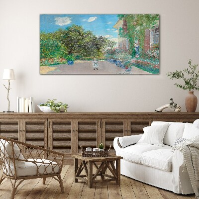 Tableau imprimé sur verre Le jardin de Giverny