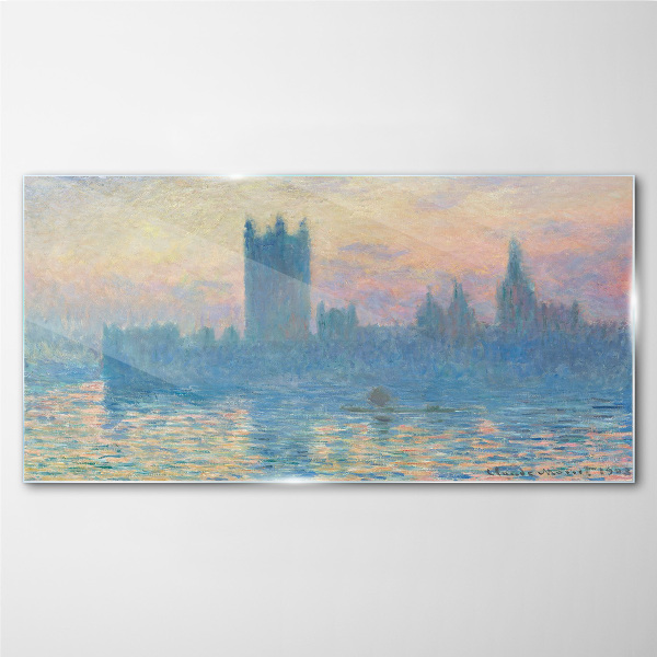 Tableau verre imprimé Coucher de soleil sur Londres