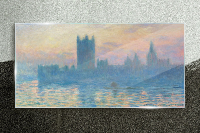 Tableau verre imprimé Coucher de soleil sur Londres