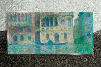 Tableau verre imprimé Venise aux couleurs pastel