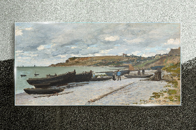 Tableau imprimé sur verre Un port tranquille par une journée d'été