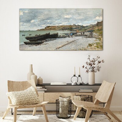 Tableau imprimé sur verre Un port tranquille par une journée d'été