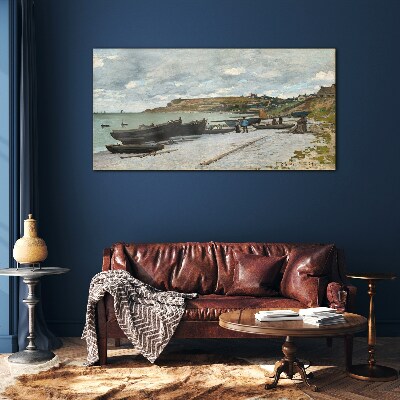 Tableau imprimé sur verre Un port tranquille par une journée d'été