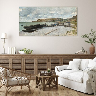 Tableau imprimé sur verre Un port tranquille par une journée d'été