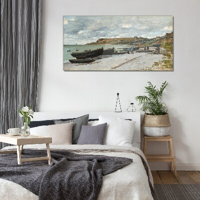 Tableau imprimé sur verre Un port tranquille par une journée d'été