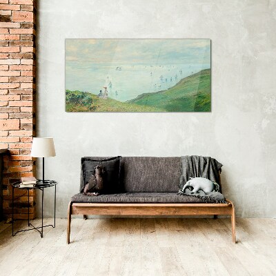 Tableau verre imprimé Un paysage marin paisible