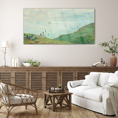 Tableau verre imprimé Un paysage marin paisible