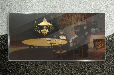 Tableau imprimé sur verre Soirée à table