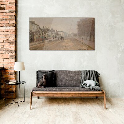 Tableau verre imprimé Une rue de Paris