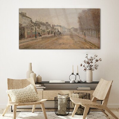 Tableau verre imprimé Une rue de Paris