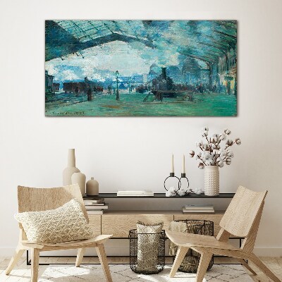 Tableau verre imprimé Gare de Paris