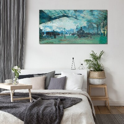 Tableau verre imprimé Gare de Paris