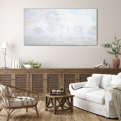 Tableau imprimé sur verre Paysage brumeux