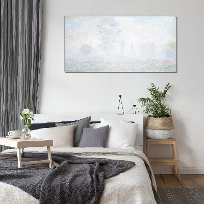 Tableau imprimé sur verre Paysage brumeux