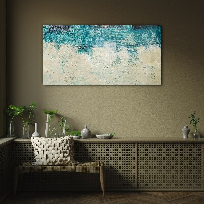 Tableau photo sur verre La mer aux nuances de bleu