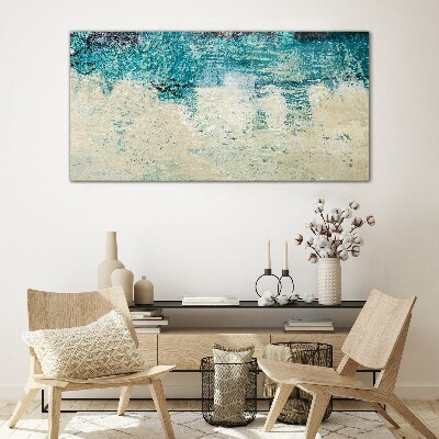 Tableau photo sur verre La mer aux nuances de bleu