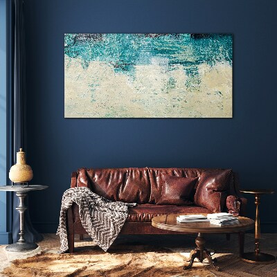 Tableau photo sur verre La mer aux nuances de bleu