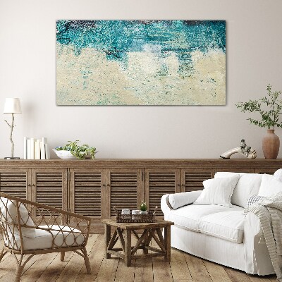 Tableau photo sur verre La mer aux nuances de bleu