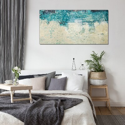 Tableau photo sur verre La mer aux nuances de bleu