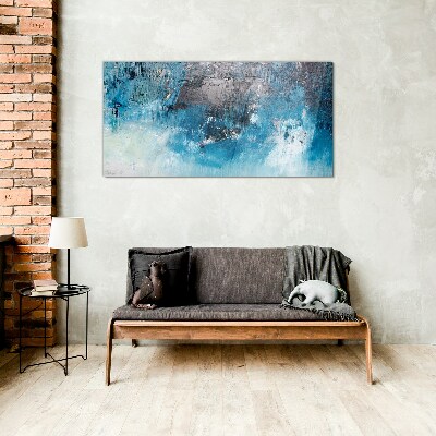 Tableau sur verre reflets océaniques