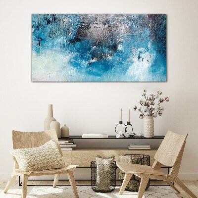 Tableau sur verre reflets océaniques