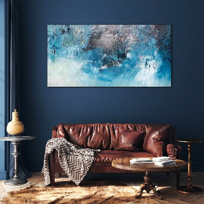 Tableau sur verre reflets océaniques