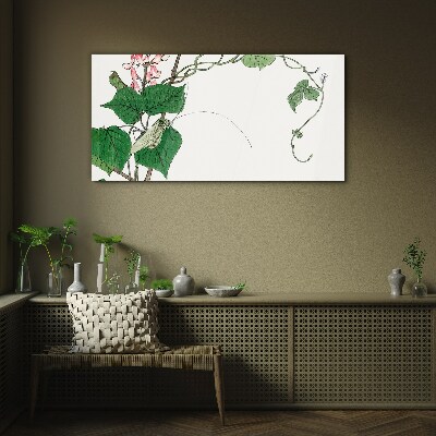 Tableau verre imprimé Fleurs et insectes en harmonie