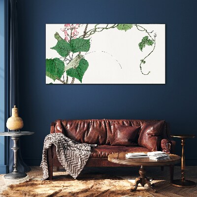 Tableau verre imprimé Fleurs et insectes en harmonie