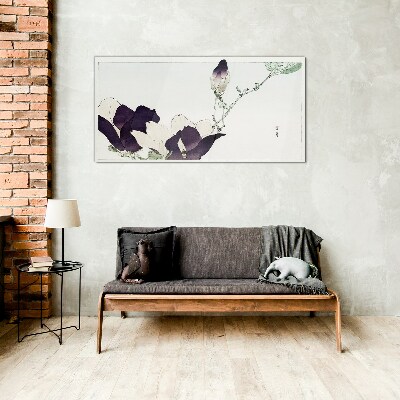 Tableau verre imprimé Beauté florale aux nuances délicates