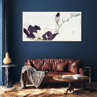 Tableau verre imprimé Beauté florale aux nuances délicates