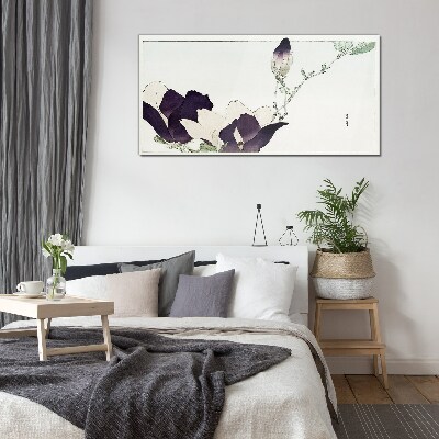 Tableau verre imprimé Beauté florale aux nuances délicates