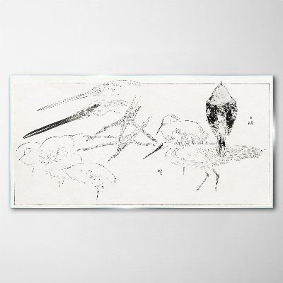 Tableau verre imprimé Oiseaux en mouvement