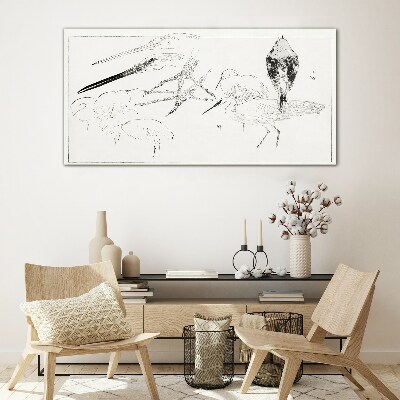 Tableau verre imprimé Oiseaux en mouvement