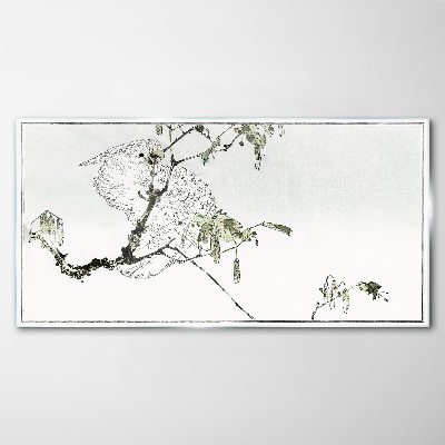 Tableau photo sur verre Un oiseau sur une branche