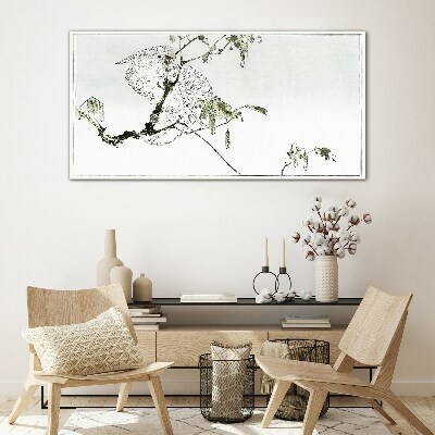 Tableau photo sur verre Un oiseau sur une branche