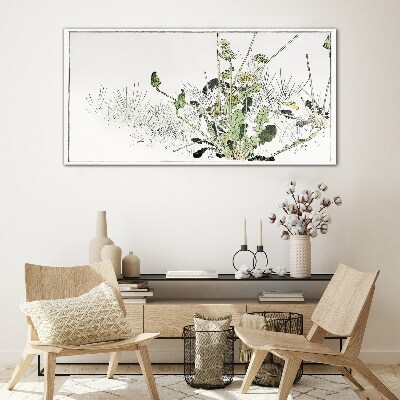 Tableau verre imprimé Un paysage végétal aux tons délicats