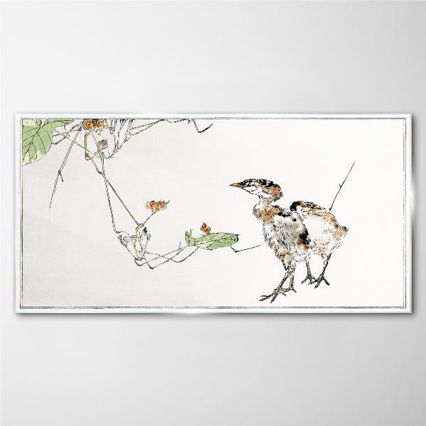 Tableau photo sur verre Oiseaux parmi la végétation