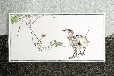 Tableau photo sur verre Oiseaux parmi la végétation