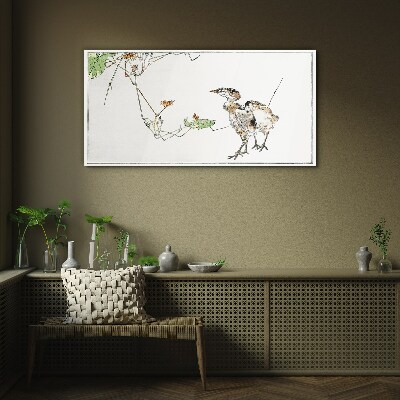 Tableau photo sur verre Oiseaux parmi la végétation