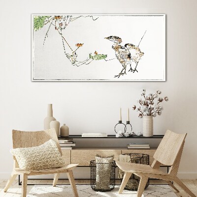 Tableau photo sur verre Oiseaux parmi la végétation