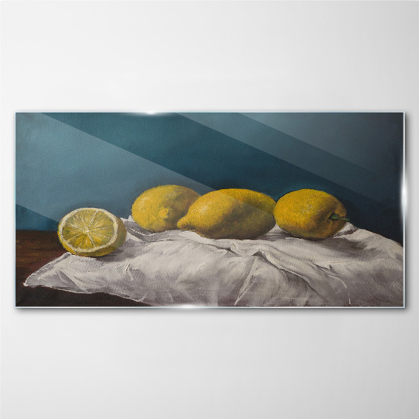 Tableau imprimé sur verre Citron Calme
