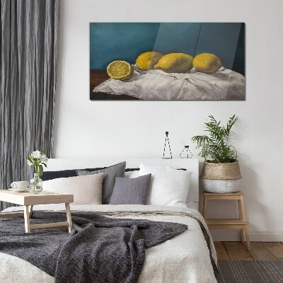 Tableau imprimé sur verre Citron Calme