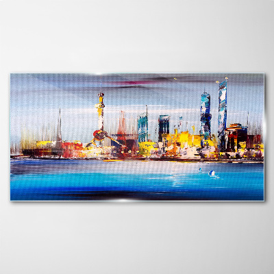 Tableau photo sur verre Panorama urbain moderne