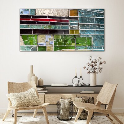 Tableau verre imprimé Paysage abstrait en verre