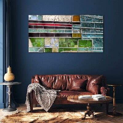 Tableau verre imprimé Paysage abstrait en verre