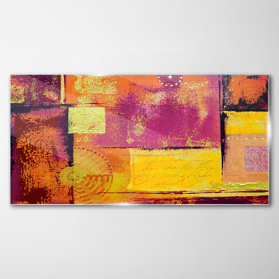 Tableau photo sur verre Compositions abstraites colorées