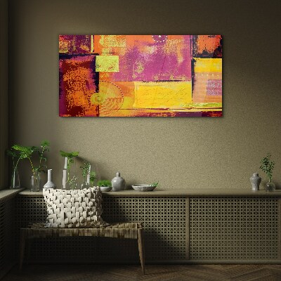 Tableau photo sur verre Compositions abstraites colorées