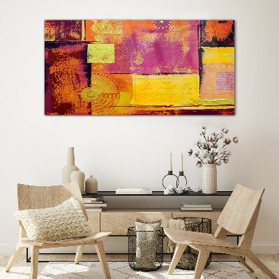 Tableau photo sur verre Compositions abstraites colorées